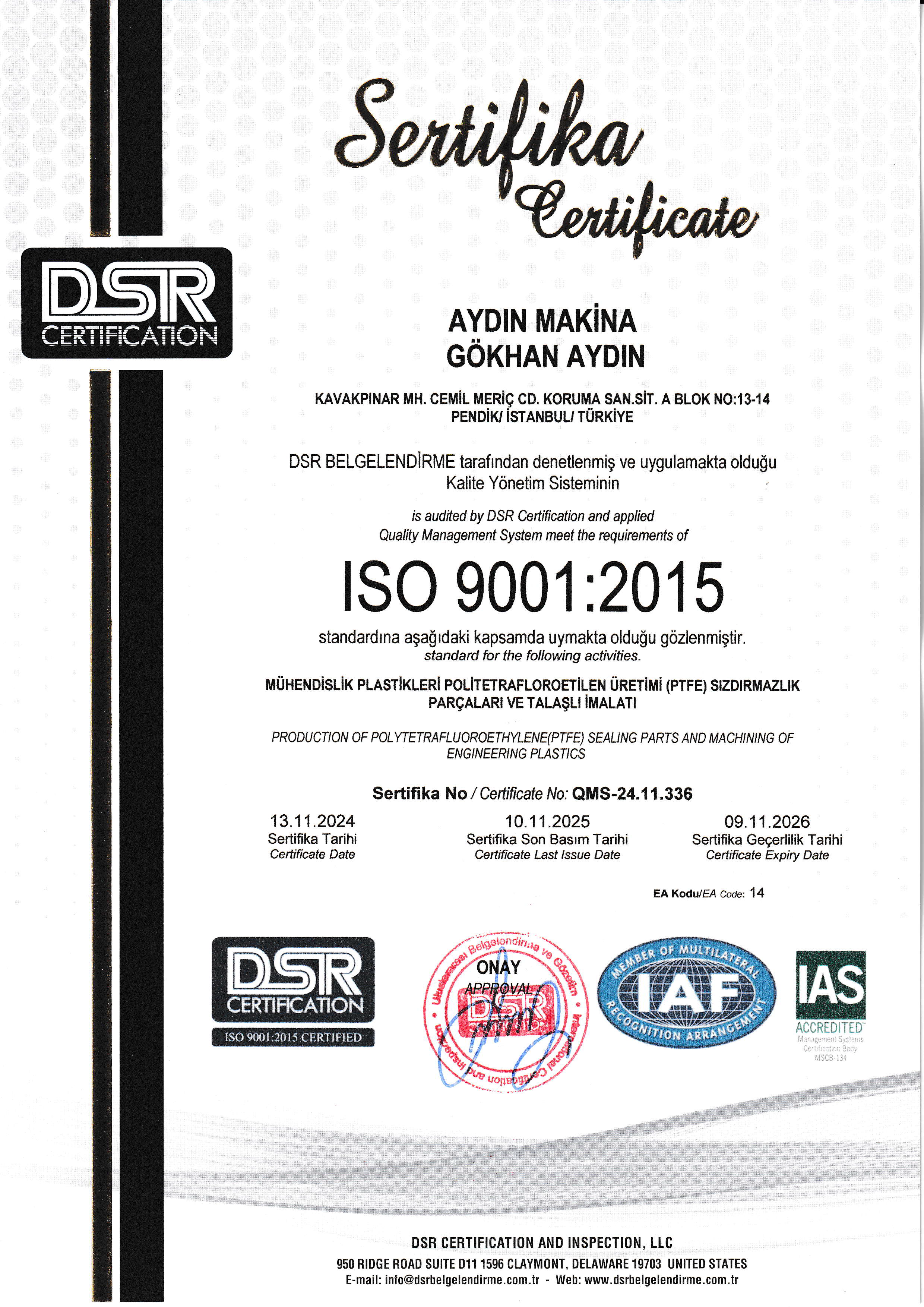İSO 9001 2015